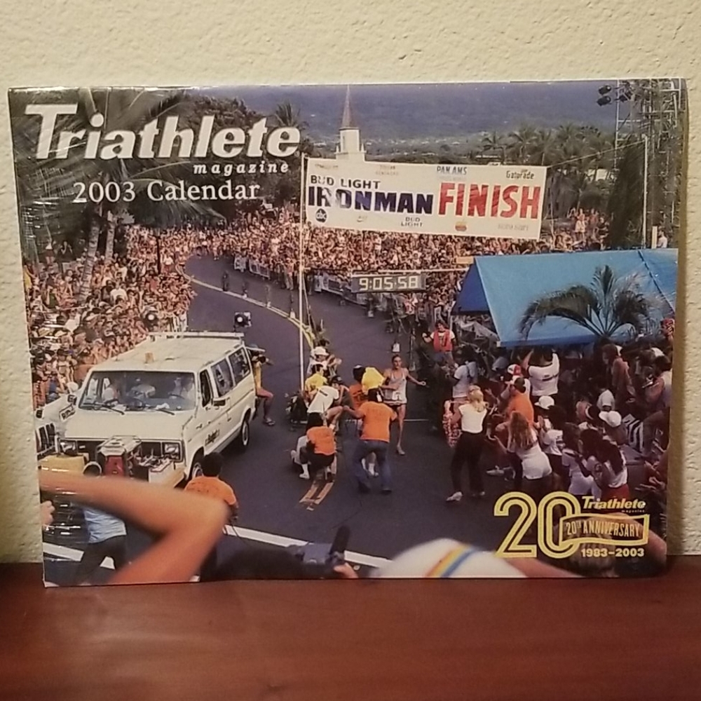 Triathlete Magazine 20th Anniversary calendar Ironman Vintage Multicolor